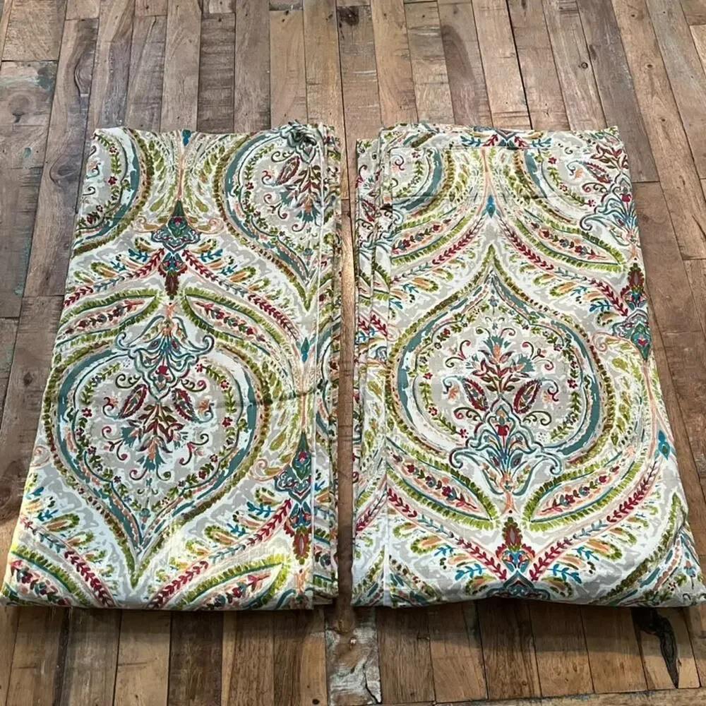 World Market Multicolor Ogee Drape Panels 48